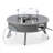 Kliyah Round Propane Smokeless Fire Pit Table