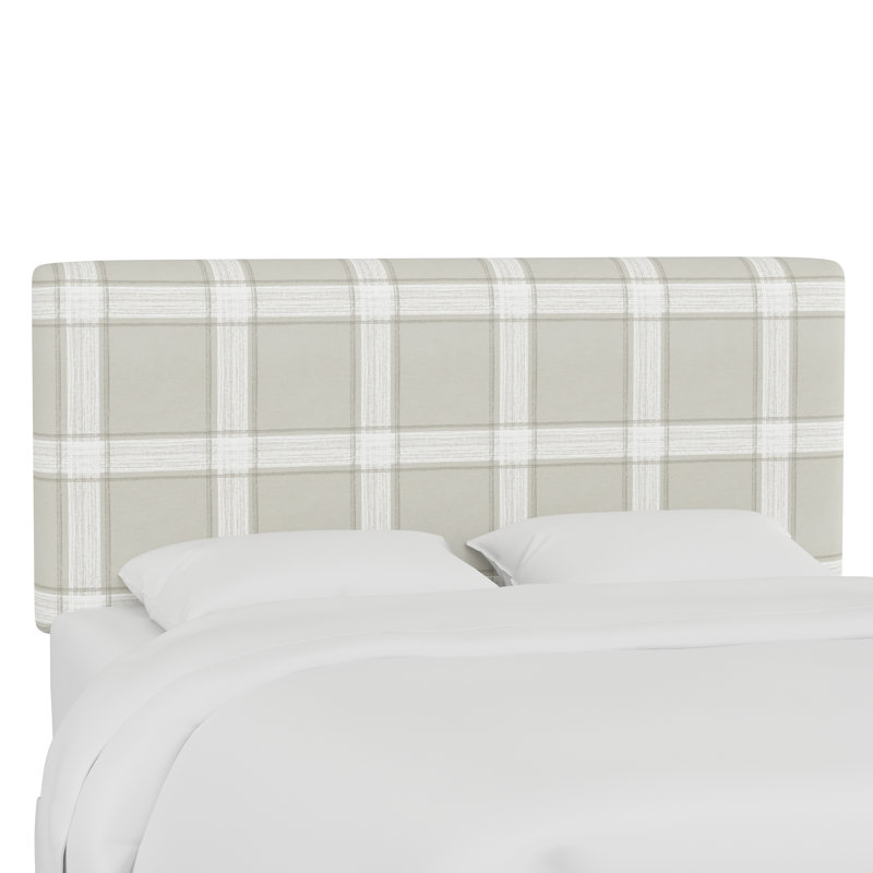 Tête de lit tapissier Eisley, Très grand, Marley Plaid Feather