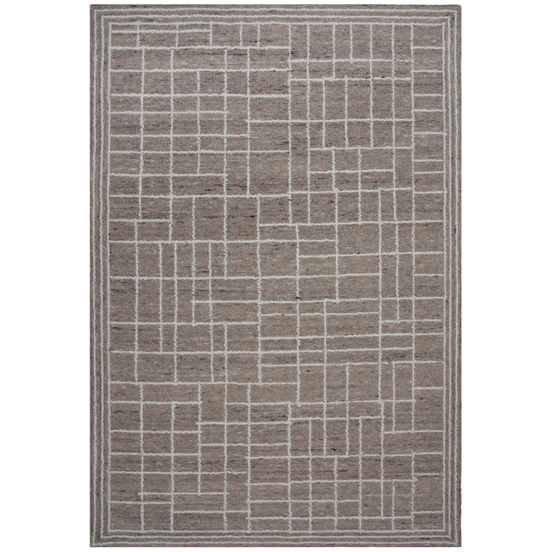 Tapis 100% laine touffeté à la main, Rectangle 5' x 7'6"