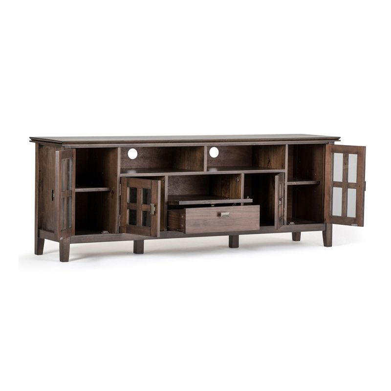 Artisan - 72" TV Media Stand - Natural Aged Brown, Light Brown