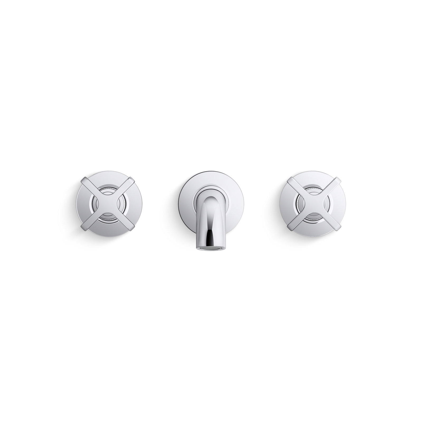Castia Wall-Mounted Bath Faucet Trim, Polished Chrome