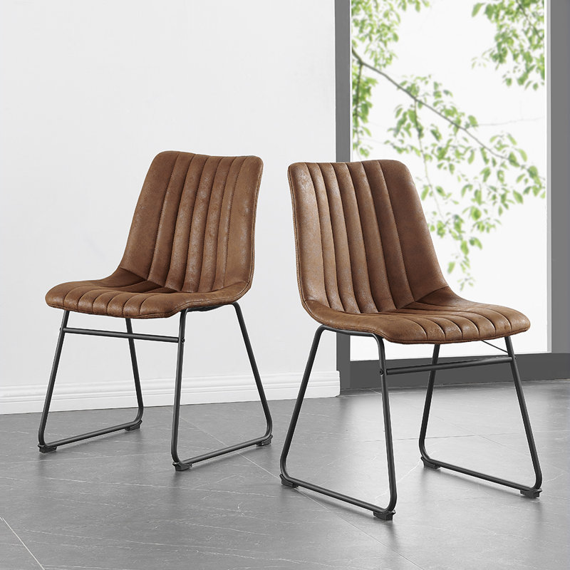 Seder Upholstered Dining Chair, Brown