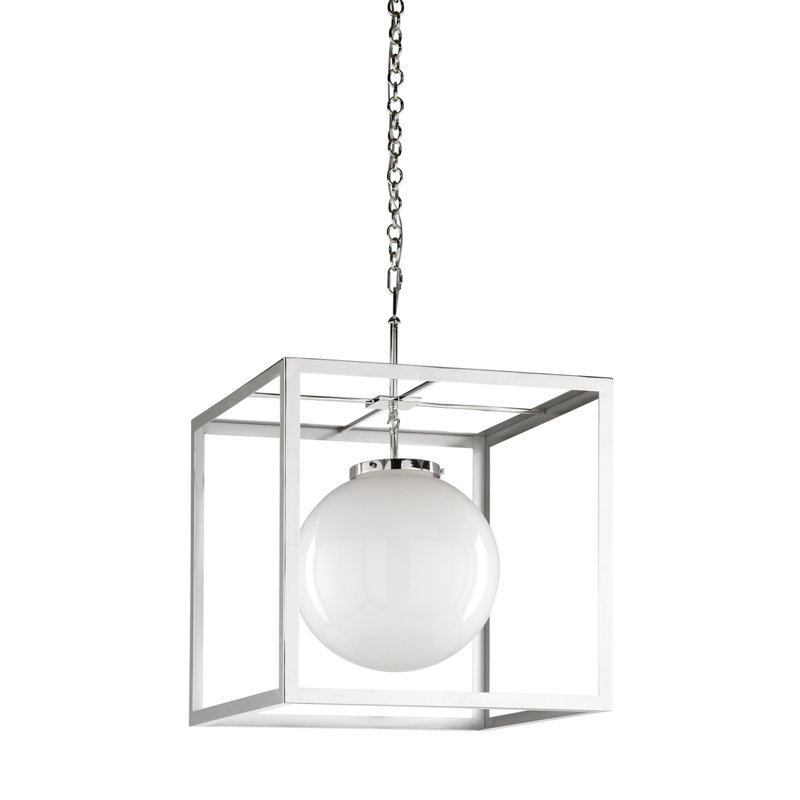 Luminaire suspendu carré unique 1 lumières
