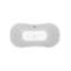 Baignoire de trempage autoportante en acrylique 68 "avec drain et plateau en bambou 68" Streamline-62783313