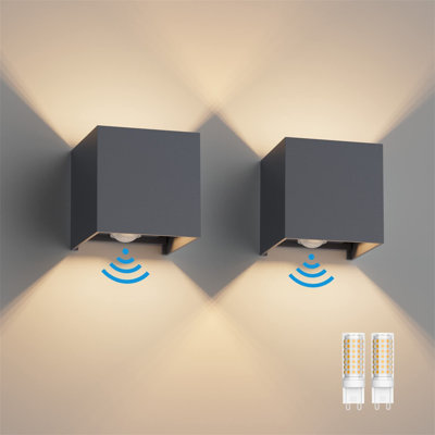 Brushed Nickel Hardwired Outdoor Sconce