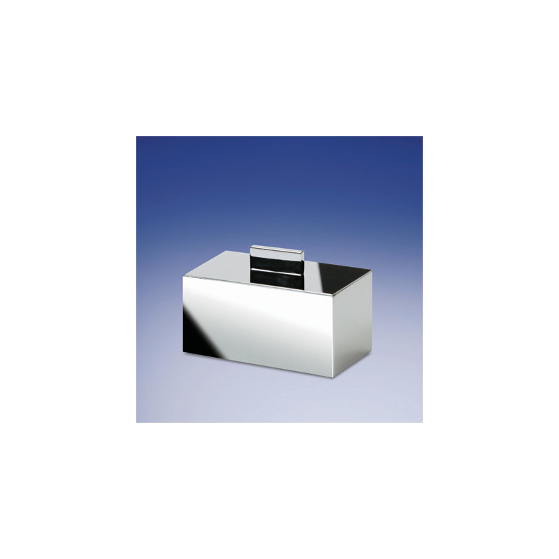 Box Bathroom Storage Container, Chrome