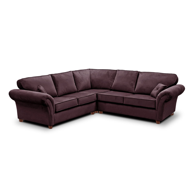 Lila Modular Corner Sofa, Plum