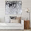 Gris abstrait liquide - peinture sur toile-67202284-67202276