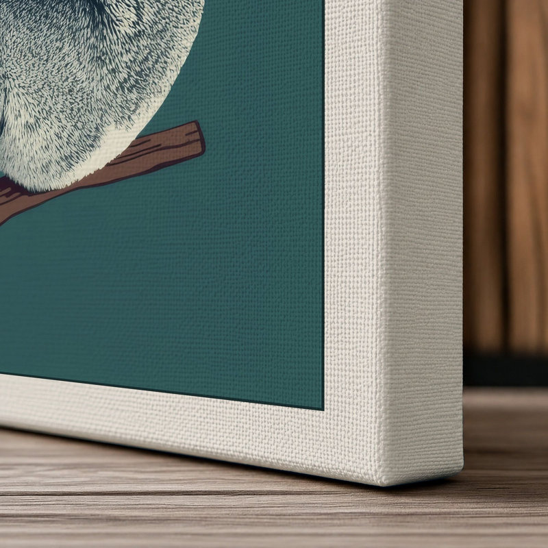 Koala on Branch Modern - Wrapped Canvas, 36x24 - 91.4 x 61.0 cm, Cream Border