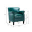 Fauteuil club bleu sarcelle-399590757