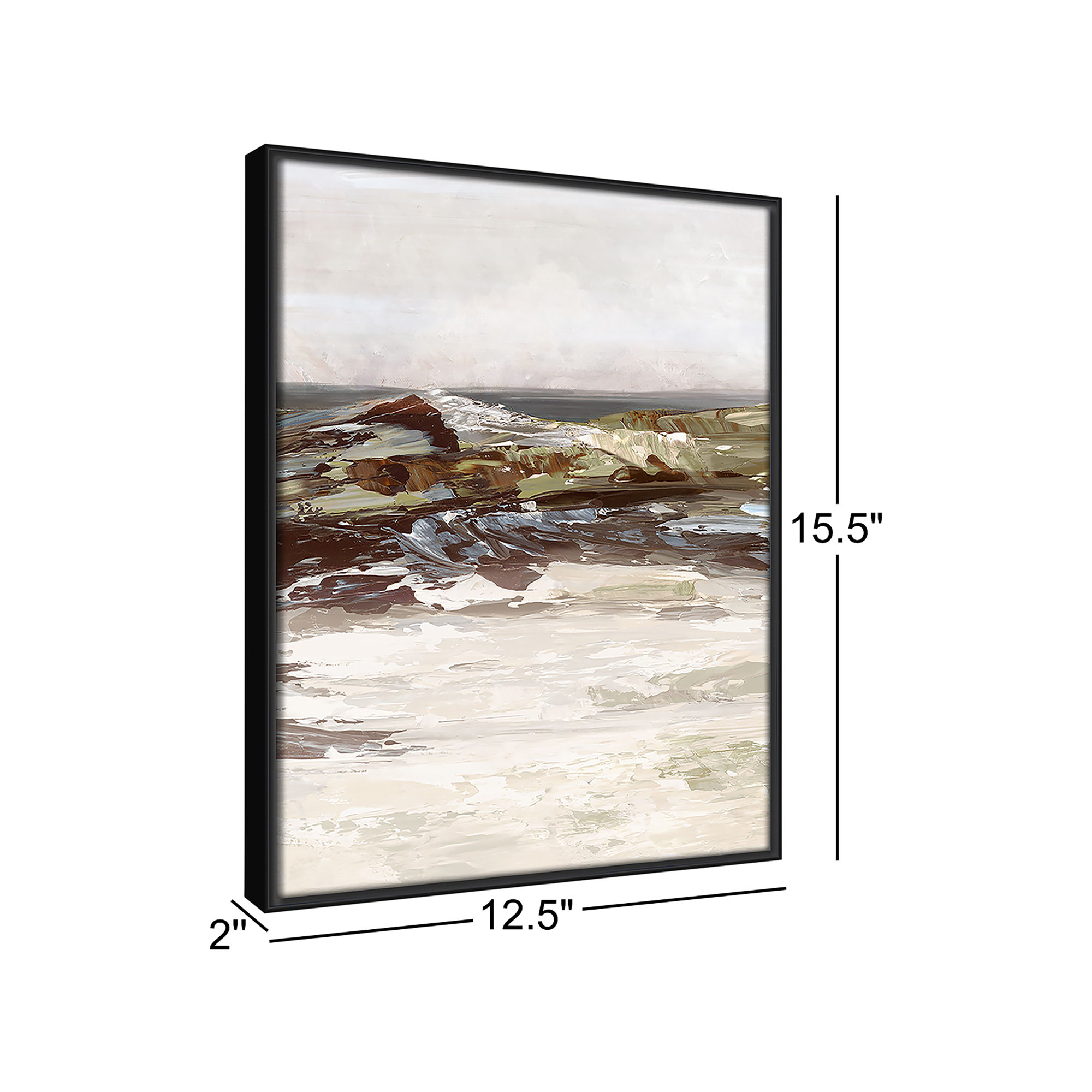 Stoney Peak Print by , Espresso, 15.5" H x 12.5" W