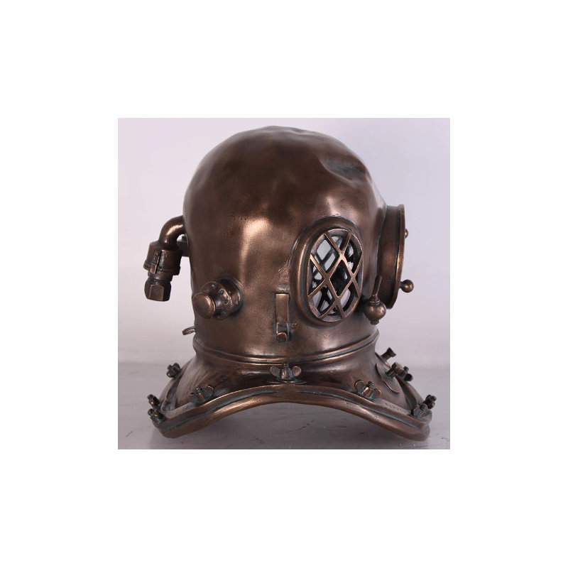 Statue de table de casque de plongeur