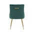 85cm H Tufted Velvet Upholstered Metal Upholstered Back Side Chair-1530621205