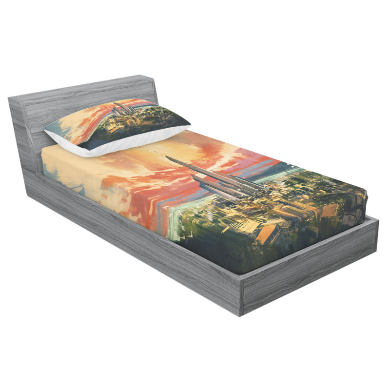 Microfiber Sheet Set, Twin XL Sheet Set with Fitted Sheet