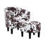 Anges Upholstered Barrel Chair with Ottoman-621981628
