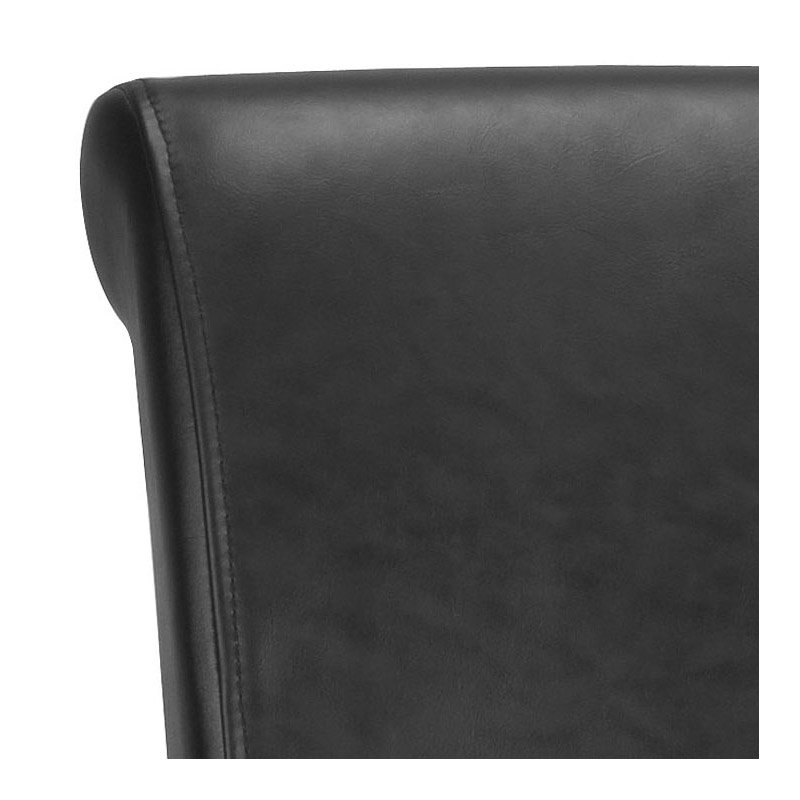 Comptoir et tabouret de bar Bowie, Tabouret de comptoir (assise de 24 po de hauteur), Noir