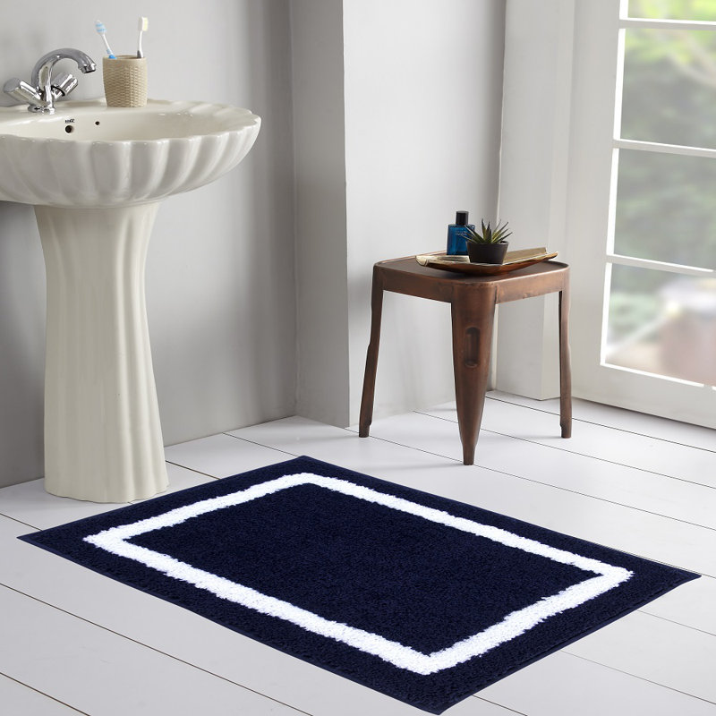 Bath Rug, Navy, Rectangle 43cm x 61cm