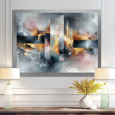 «Geometric Ink Pulse III - Constructivism», art mural