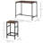 5-Piece Dining Table Set,Table & 4 Stools Set,Space Saving
