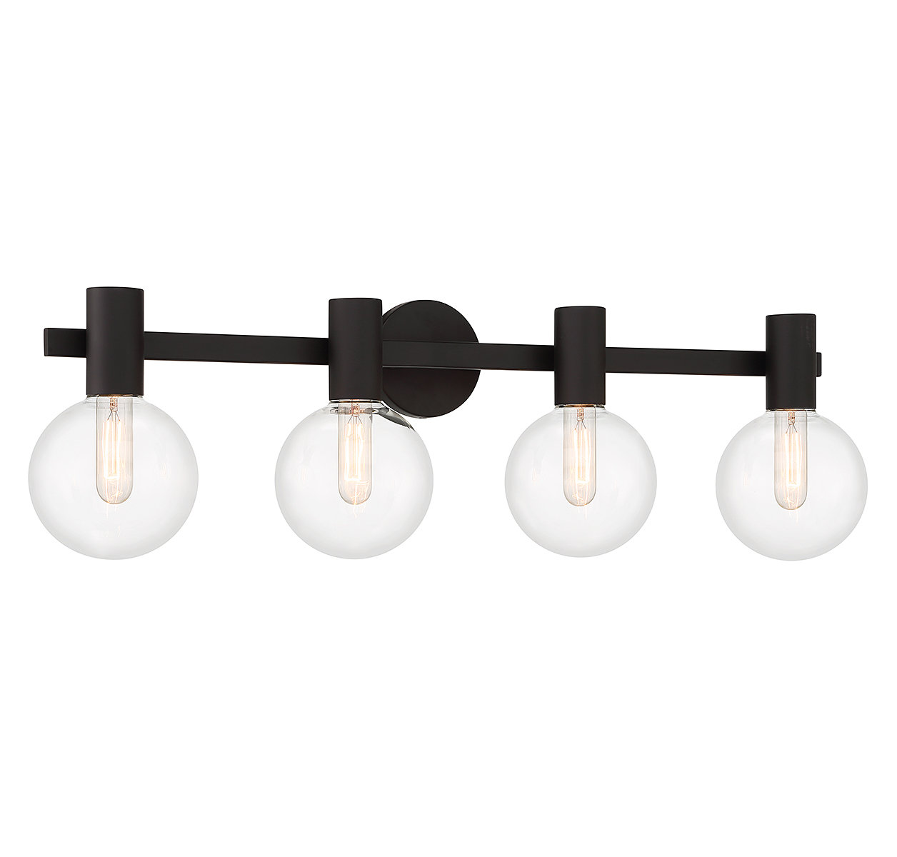 Ryenne 4 - Light Vanity Light, Matte Black, 10" H x 34" W x 34" D, 4 Lights