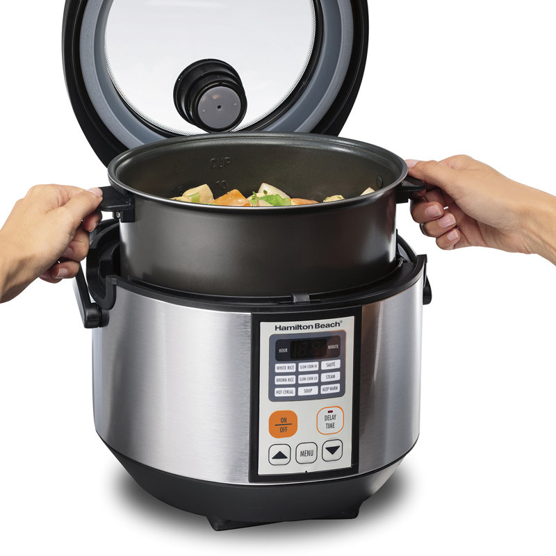 Hamilton Beach® Digital MultiCooker Nonstick Pot Stainless Steel