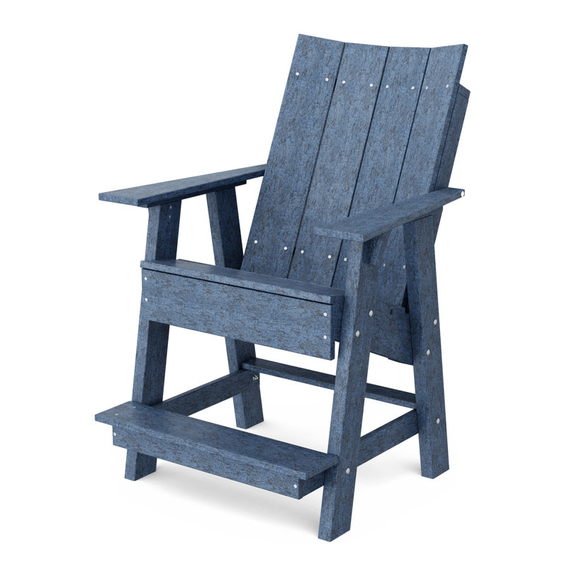 Contemporary High Adirondack Chair, Patriot Blue