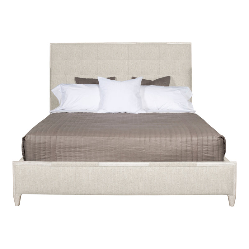 Thom Filicia Home California King Upholstered Panel Bed, Casa Blanca, Instant Parchment