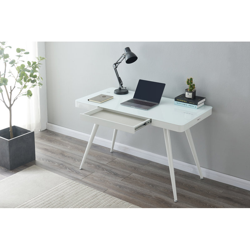 Glass Steel Writing Desk