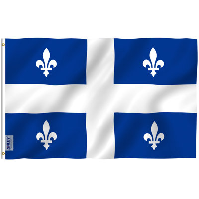 Drapeau de la maison de Québec en polyester 30 x 60 po