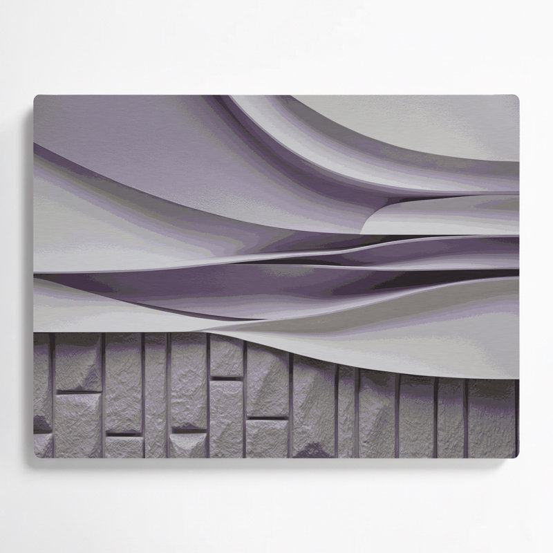 Minimalisme 43, art mural en métal rose, H 12 po x l 18 po