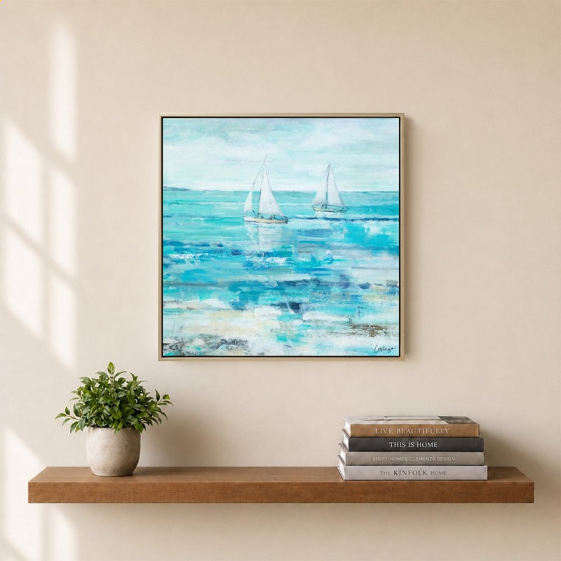 Duo de voiliers par Lorenzo Collective - Impression sur toile