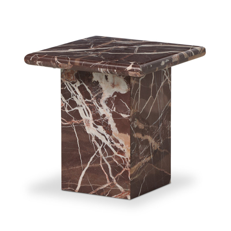 Arum Marble End Table, Meriot Marble