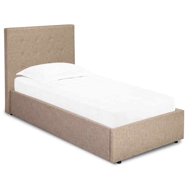 Belmonte Upholstered Bed, Single (3'), Grey