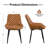 Faux Leather Upholstered Metal Dining Chair-957567176-957567223