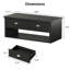 Table basse Farmhouse avec 2 tiroirs pour le salon, noir-858349458