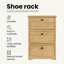 3 Pair Shoe Rack