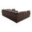 Genuine Leather Match Power Reclining U-Shaped Sectional Sofa With Console, Cup Holders & USB Ports-1647961464