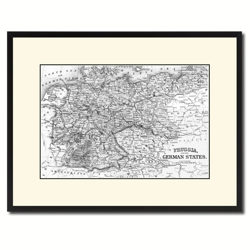 Prusse Allemagne, impression rétro sur toile, 28 x 37, H 16 po x l 21 po