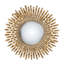 Miroir décoratif décoratif doré de 27 po pour mur, vestibule et mur de salon
