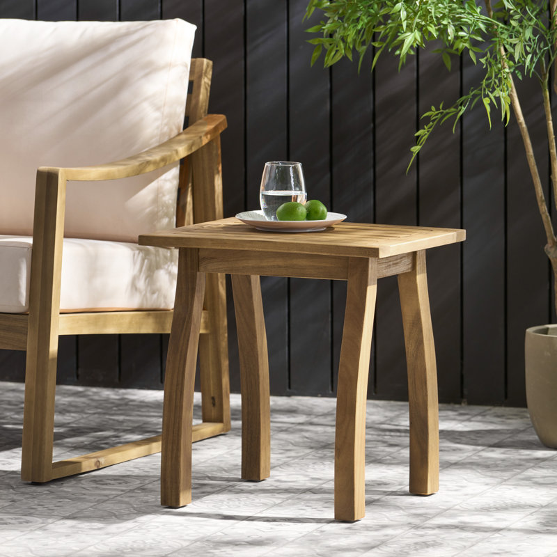 Table d'appoint Broadi, Brun