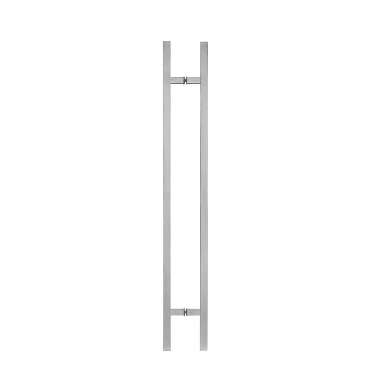 Poignée de porte longue, poignée d'entrée en forme de «H» carrée, acier inoxydable 304, H 18 po x l 5,91 po x P 5,91 po