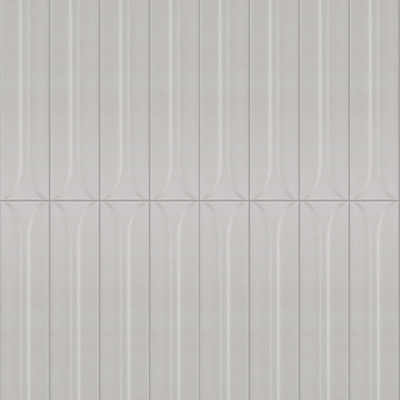 Pop 2X16 Deco Pattern Wall Tile, Gray