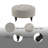 Upendo Pattern Fabric Ottoman With Casters