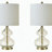 Curved Glass Table Lamp, Set of 2-2138592470