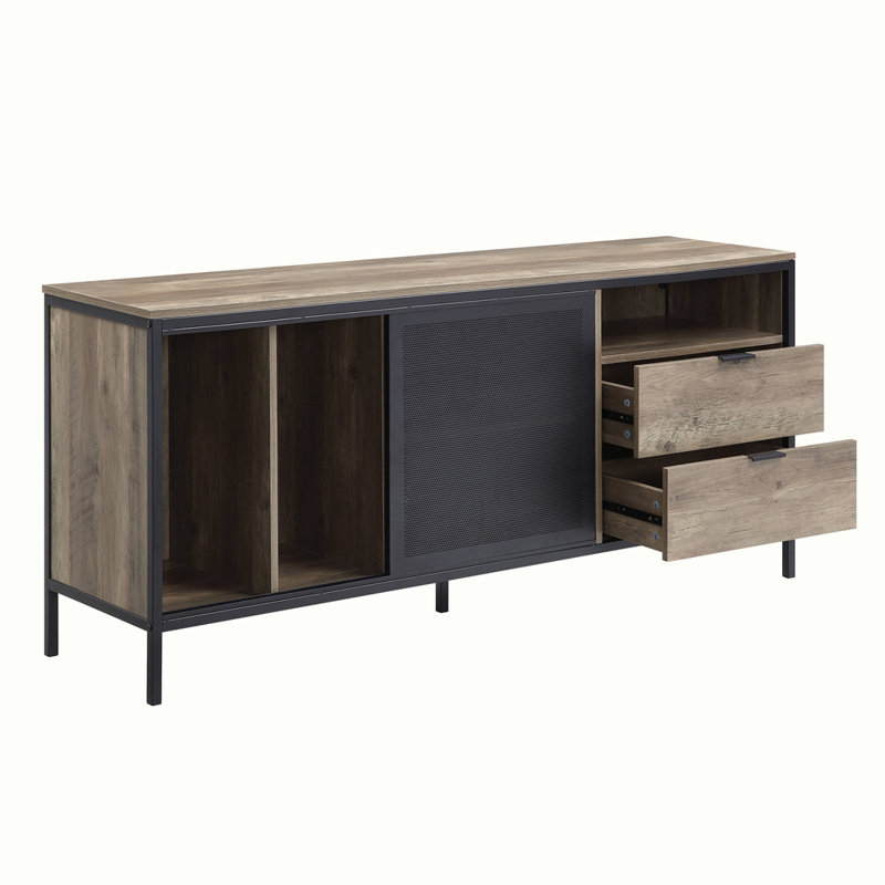 Crédence de rangement une pièce en bois massif de 63 po Jenyah