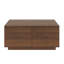 Table basse 33 po carrée avec 4 tiroirs de rangement-645718536