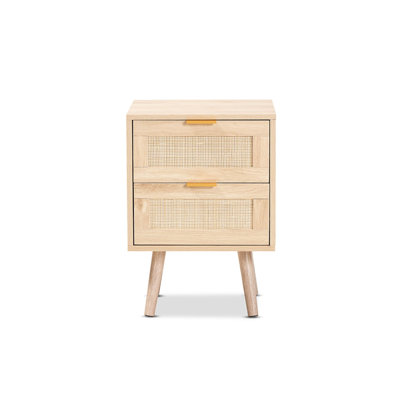 Behiye 2 - Drawer Nightstand in Oak Brown by George Oliver