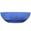 Baignoire de trempage de 64 pouces, bleu transparent, ovale, autoportant, résine autoportante de haute qualité, ovale, conception confortable