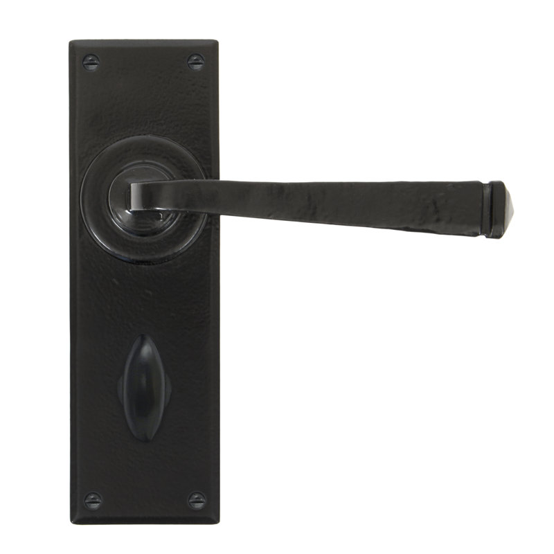 Avon Bathroom Door Handle, Black