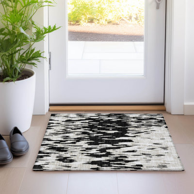 Machine Washable Indoor/Outdoor Aleighna ACN945 Sage 1'8" x 2'6" Rug